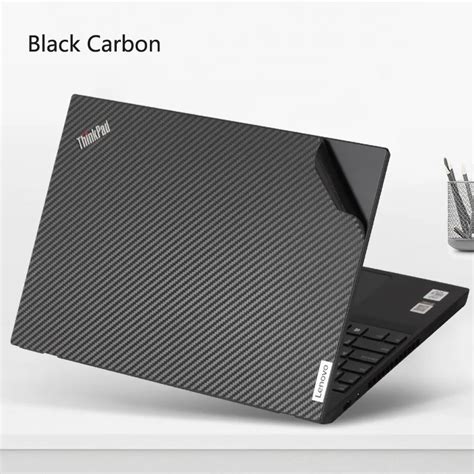 Kh Laptop Carbon Fiber Leather Sticker Skin Cover Protector Guard For Lenovo Thinkpad T480 14