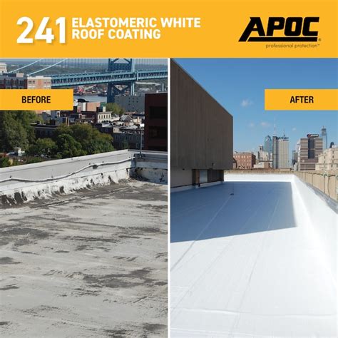 Apoc 241 4 75 Gallon White Elastomeric Reflective Roof Coating 7 Year Limited Warranty In The