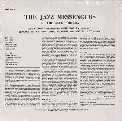 THE JAZZ MESSENGERS AT THE CAFE BOHEMIA VOL 2 ART BLAKEY ds 中古オーディオ