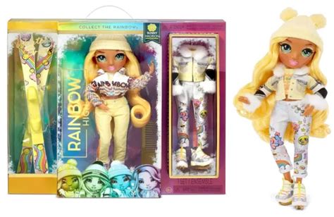 Rainbow High Winter Break Sunny Madison Yellow Fashion Doll Outfits