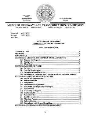 Fillable Online Modot Missouri Highways And Transportation Commission