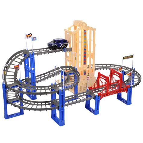 Hot Emulational Roller Coaster Toy Electric Car Model Children Toy Rail ...