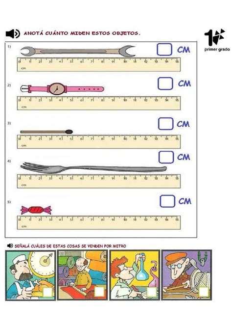 Medidas De Longitud Para 1er Grado