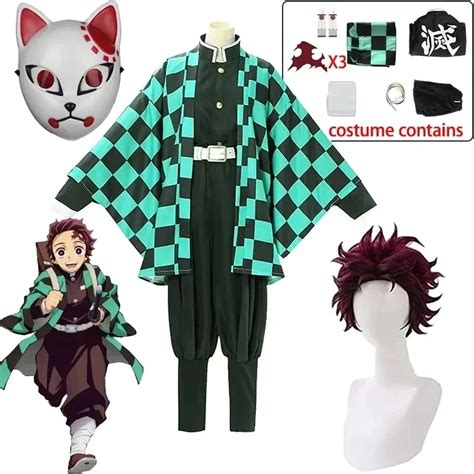 Tanjirou Kamado Cosplay Anime Eytan Slayer Kimetsu Hi Bir Yaiba Cosplay