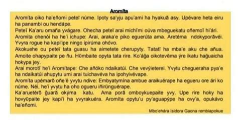 a Amoñeẽ porã jey mombeurã ha ajapo ã tembiapo a Mbaéichaguápa ko