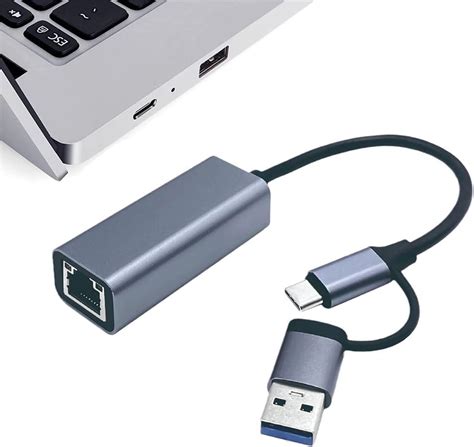 Adattatore Ethernet Usb Adattatore Di Rete Usb C A Rj Gigabit