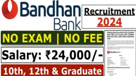 Bandhan Bank Recruitment 2024 Hdfc बैंक म Best Tips