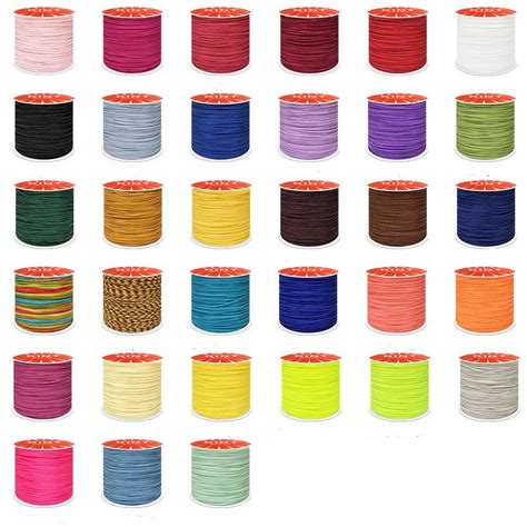 taiwan jade thread nylon colorful thread  diy jewelry making woven