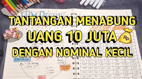 MENABUNG UANG 10 JUTA DENGAN CEPAT YouTube