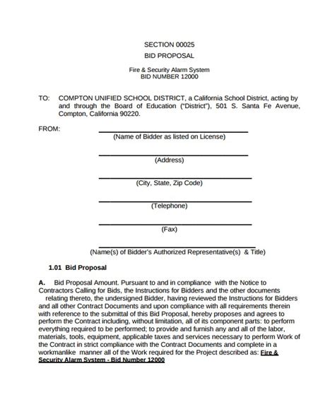 Independent Contractor Proposal Template