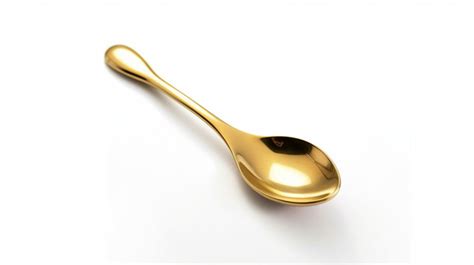 Gold Spoon Isolated On White Spoon Tableware Restaurant Set Png