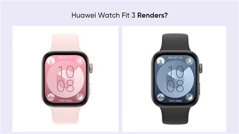 Alleged Huawei Watch Fit 3 Renders Resemble Apple Watch Design Huawei Central