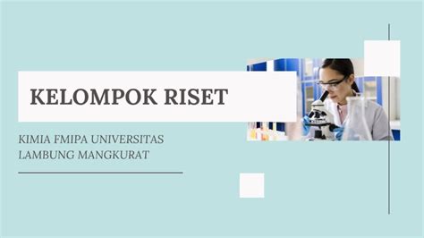 Kelompok Riset Program Studi Kimia Fmipa