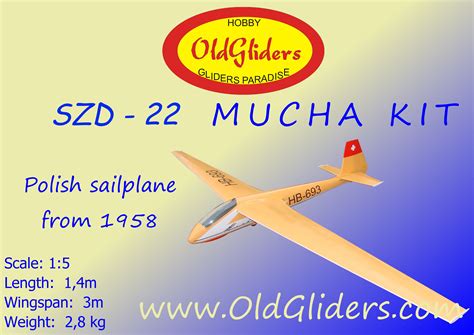 Szd Mucha Kit Oldgliders Modele Rc