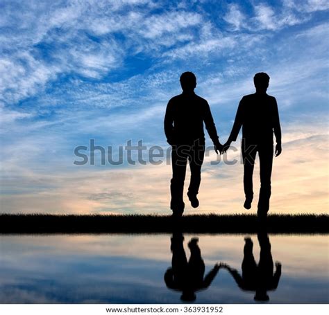 Concept Gay People Silhouette Happy Gay Stock Photo Shutterstock