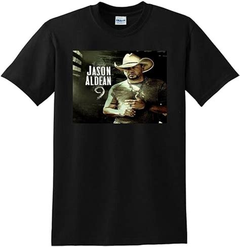 Zhijing Jason Aldean T Shirt 9 Vinyl Cd Cover Mens Outdoor Graphic T