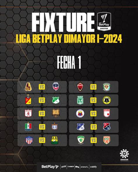 Liga BetPlay calendario fecha 1 Liga colombiana 2024 I así se jugará