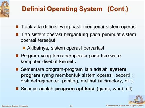 Bab Pendahuluan Silberschatz Galvin And Gagne Operating