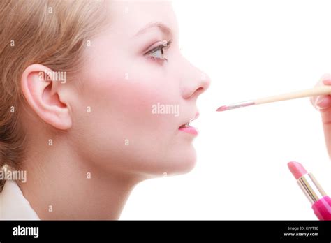 Cosmetic Beauty Procedures And Makeover Concept Closeup Part Of Woman