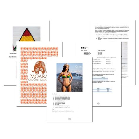 Rasta Crochet Bikini Pattern Designed By Moara Crochet