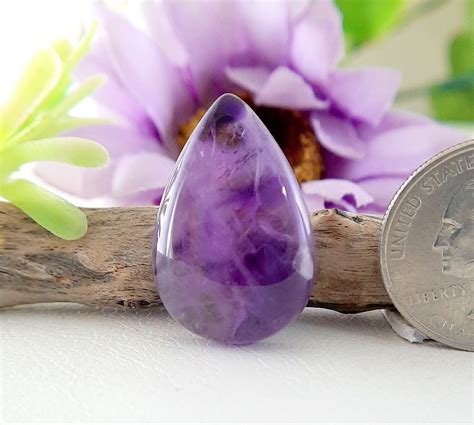 Natural Amethyst Cabochon Loose Gemstone For Jewelry Making Etsy