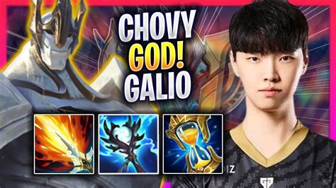 CHOVY IS A GOD WITH GALIO GEN Chovy Plays Galio MID Vs Akshan