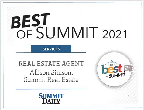 Summit Dailys Best Of Summit 2021 Results Are In Allison Simson