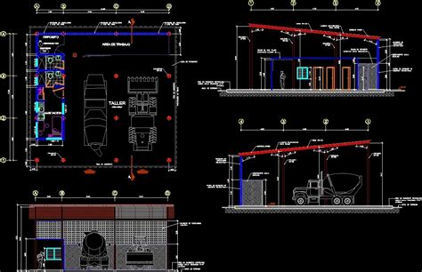 Workshop For Heavy Equipment Maintenance Dwg Full Project For Autocad