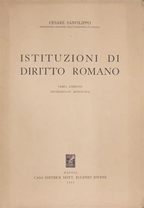 Istituzioni Di Diritto Romano