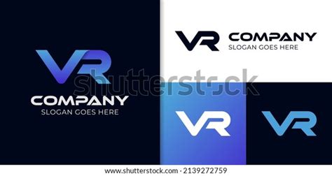 Initial Letter Vr Logo Design Vector Stock Vector Royalty Free