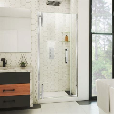 Dreamline Ascend 32 33 Inch W X 72 Inch H Frameless Shower Door In Chrome The Home Depot Canada