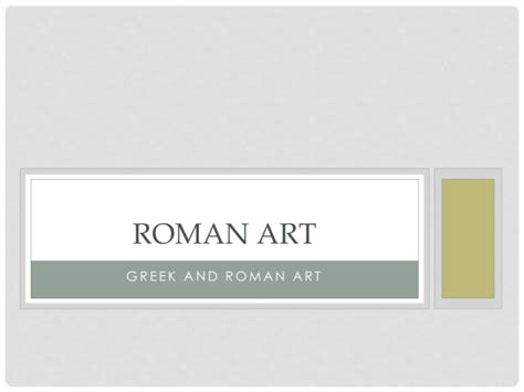 Roman Art Art History