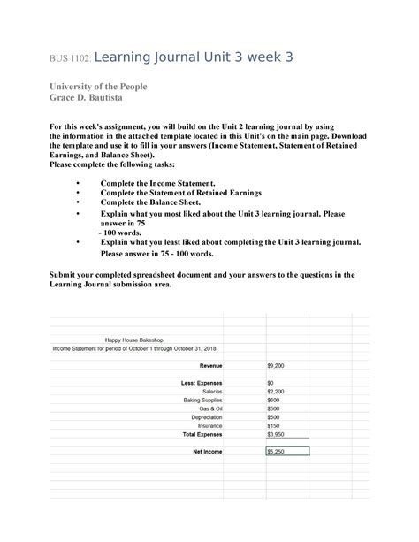 BUS 1102 Learning Journal Unit 3 Week 3 BUS 1102 Learning Journal