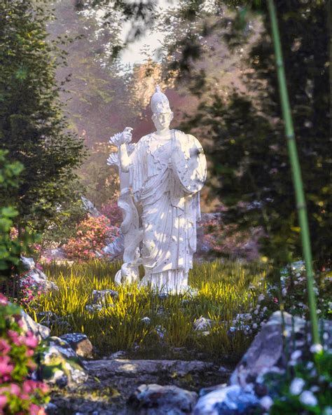 Greek Garden Statue Scene Finished Projects Blender Artists Community