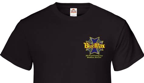 Blue Max Mustang Aa Fc 151 Mens Black T Shirt 100 Cotton Drag Racing