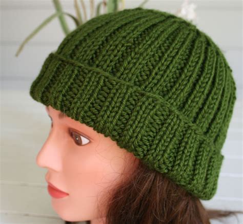 Hand Knitted Toboggan Or Beanie Hat For The Winter A Great Forest