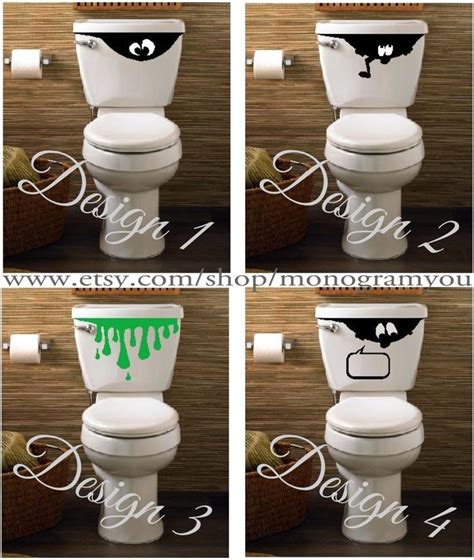 Toilet Vinyl Decal Super Fun Designs By Monogramyou On Etsy Vinyl