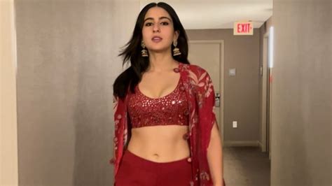 Sara Ali Khan Amps Hotness Quotient This Festive Season In Gharara With Bralette Fashion