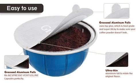 Amazon Grasseed Aluminum Foils Lids To Reuse Coffee Pods