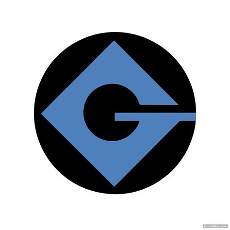 G Minion Logo Printable