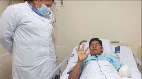 Cocalero Plácido Cota habla y se refiere a su situación tras despertar