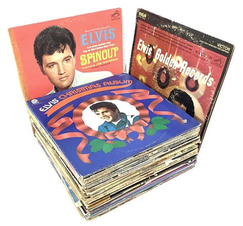 Lot 41 Elvis Presley Vinyl Record Albums