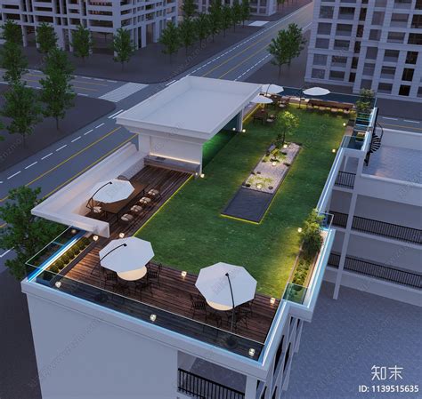 现代屋顶花园3d模型下载【id 1139515635】 知末3d模型网