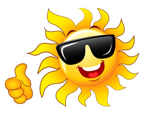 Cartoon Sun With Sunglasses - ClipArt Best