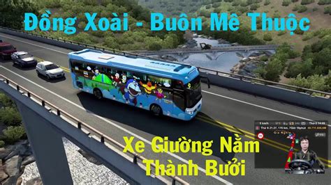 Lái xe mô phỏng 1 xe giường nằm Thành Bưởi trang trí Doremon siêu dễ