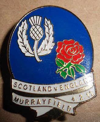 Scotland vs England Nations Rugby Badge 2012 | eBay