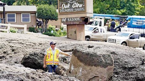 Southern California Mudslides Damage Homes Carry Away Cars