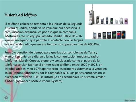 Historia Del Movil Ppt