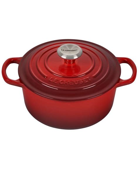 Le Creuset 2 Qt Signature Enameled Cast Iron Round Dutch Oven Macy S