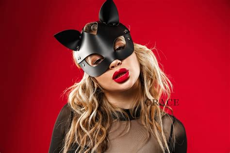 Premium Leather Mask Bdsm Mask Face Mask Sex Mask Bondage Etsy